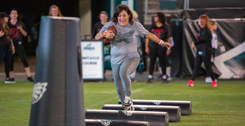 Highlights of the Philadelphia Eagles football festival for women